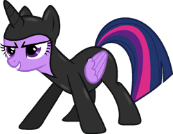 Size: 855x665 | Tagged: safe, artist:stephen-fisher, imported from derpibooru, twilight sparkle, alicorn, pony, female, mare, simple background, solo, spy suit, transparent background, twilight sparkle (alicorn), vector