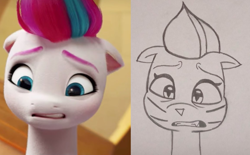 Size: 2228x1377 | Tagged: safe, artist:tom artista, imported from derpibooru, zipp storm, cat, pegasus, animal, catified, drawing, expressions, g5, my little pony: a new generation, screencap reference, sketch, species swap, traditional art