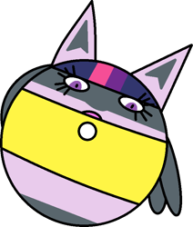 Size: 639x753 | Tagged: safe, artist:mega-poneo, imported from derpibooru, twilight sparkle, lucario, ball, morph ball, pokéfied, pokémon, simple background, solo, species swap, transparent background, twiball, twilicario