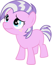 Size: 1920x2313 | Tagged: safe, imported from derpibooru, babs seed, pony, blank flank, female, full body, implied diamond tiara, palette swap, recolor, solo, standing