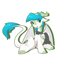 Size: 1548x1548 | Tagged: safe, artist:l8lhh8086, imported from derpibooru, oc, oc only, dracony, dragon, hybrid, pony, simple background, solo, transparent background