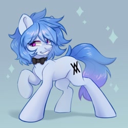 Size: 2048x2048 | Tagged: safe, artist:shelti, oc, oc only, pony, bowtie, male, smiling, solo, stallion