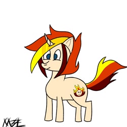 Size: 1000x1000 | Tagged: safe, artist:m3l0dy.dll, imported from derpibooru, oc, oc:friendly fire, female, mare, solo