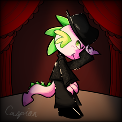 Size: 3000x3000 | Tagged: safe, artist:hollaholla69, imported from derpibooru, spike, anthro, dragon, male, michael jackson, solo, spikeal jackson