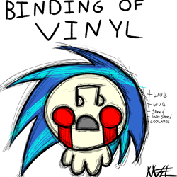 Size: 1000x1000 | Tagged: safe, artist:m3l0dy.dll, imported from derpibooru, dj pon-3, vinyl scratch, human, crossover, meme, simple background, solo, white background