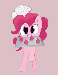 Size: 1788x2312 | Tagged: safe, artist:eepyamre, pinkie pie, earth pony, pony, cupcake, female, food, mare, solo