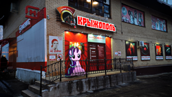 Size: 1920x1080 | Tagged: safe, imported from derpibooru, starlight, starlight glimmer, communism, cyrillic, irl, karaoke, photo, real life background, russia, russian, soviet, soviet union