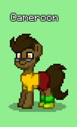 Size: 1125x1841 | Tagged: safe, imported from derpibooru, oc, pony, pony town, cameroon, nation ponies, ponified, solo