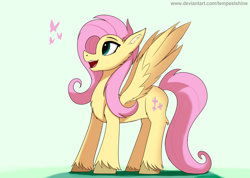 Size: 3272x2336 | Tagged: safe, artist:tempestshine, imported from derpibooru, fluttershy, pegasus, pony, female, open mouth, solo