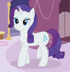 Size: 1203x1241 | Tagged: safe, artist:powman101, imported from derpibooru, rarity, pony, unicorn, female, horn, mare, smiling, solo