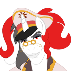 Size: 363x363 | Tagged: safe, imported from derpibooru, oc, oc only, oc:red rocket, anthro, equestria at war mod, glasses, hat, looking at you, mogging, peaked cap, simple background, solar empire, solo, transparent background