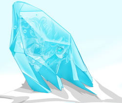 Size: 1400x1181 | Tagged: safe, artist:振翅高飞, imported from derpibooru, oc, oc only, goo, goo pony, original species, crystal, dripping, frozen, slime