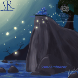 Size: 1400x1400 | Tagged: safe, artist:repoisn, artist:sonic rainboom, imported from derpibooru, princess luna, pony, 2014, absurd file size, animated, electronic, lossless transcode, music, outdoors, psytrance, sound, sound only, tech trance, trance (music), vocal samples, webm