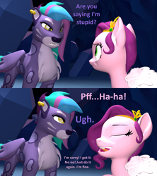 Size: 1920x2160 | Tagged: safe, artist:red4567, imported from derpibooru, pipp petals, 3d, a bug's life, allura, animated actors, blooper, comic, corpsing, g5, laughing, movie reference, source filmmaker