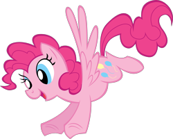 Size: 3621x2903 | Tagged: safe, artist:lauren faust, imported from derpibooru, pinkie pie, pegasus, pony, .svg available, 2008, concept art, official, pegasus pinkie pie, pitch bible, race swap, show bible, simple background, solo, start of ponies, svg, transparent background, vector, what could have been
