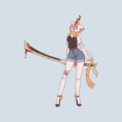 Size: 2000x2000 | Tagged: safe, artist:unluckyyona, artist:vylet pony, imported from derpibooru, autumn blaze, anthro, kirin, 2018, a kirin tale, animated, electro-industrial, electronic, high res, hip hop, industrial, industrial hip hop, lossless transcode, music, remix, show tune remix, sound, sound only, vocal chops, vocals, webm