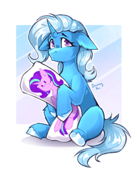 Size: 1872x2363 | Tagged: safe, imported from derpibooru, starlight glimmer, trixie, pony, unicorn, body pillow, horn, implied lesbian, implied shipping, implied startrix, solo
