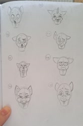 Size: 843x1280 | Tagged: safe, artist:palettenight, imported from derpibooru, oc, alicorn, earth pony, pegasus, pony, unicorn, bust, challenge, horn, pencil, pencil drawing, portrait, traditional art
