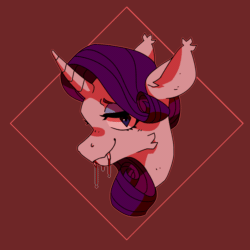 Size: 1400x1400 | Tagged: safe, artist:fizzlesoda2000, artist:zizkil, imported from derpibooru, rarity, pony, undead, unicorn, vampire, vampony, 2018, absurd file size, acoustic, animated, dubstep, edm trap, electronic, halloween, holiday, horn, lossless transcode, moombahton, music, sound, sound only, vocal chops, webm