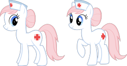 Size: 5324x2760 | Tagged: safe, imported from derpibooru, nurse redheart, earth pony, pony, leak, .svg available, hat, nurse, nurse hat, official, old cutie mark, simple background, solo, stock vector, svg, transparent background, vector
