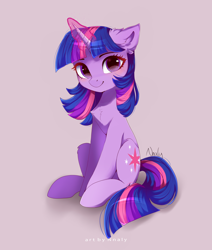 Size: 1280x1511 | Tagged: safe, artist:nnaly, imported from derpibooru, twilight sparkle, pony, magic, simple background, solo