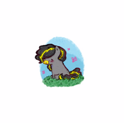 Size: 3000x3000 | Tagged: safe, artist:nakoto, imported from derpibooru, oc, oc only, oc:bug-zapper, earth pony, pony, commission, female, foal, mare, solo, ych result