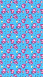 Size: 1152x2048 | Tagged: safe, artist:pilesofmiles, imported from derpibooru, pinkie pie, earth pony, pony, balloon, confetti, female, mare, phone wallpaper, solo