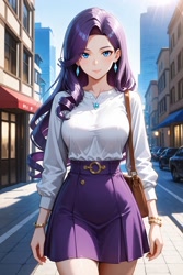 Size: 1024x1536 | Tagged: safe, imported from derpibooru, rarity, human, equestria girls, ai content