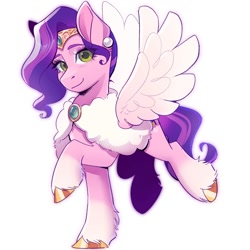 Size: 1500x1500 | Tagged: safe, artist:xiaowu07, imported from derpibooru, pipp petals, pegasus, pony, female, g5, mare, older, older pipp petals, simple background, solo, white background