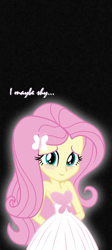 Size: 720x1612 | Tagged: safe, artist:farmen, edit, imported from derpibooru, fluttershy, anthro, human, equestria girls, photoshop, shy, solo