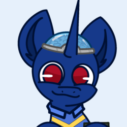 Size: 900x900 | Tagged: safe, artist:nhale, imported from derpibooru, oc, oc only, oc:bit shift, pony, unicorn, :p, animated, brain, brain dome, clothes, commission, gif, head tilt, hoodie, horn, organs, simple background, solo, tongue out, ych result