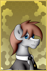 Size: 2401x3601 | Tagged: safe, artist:thebenalpha, imported from derpibooru, oc, oc only, oc:sketch, pegasus, clothes, necktie, pegasus oc, school uniform, solo, uniform, wings