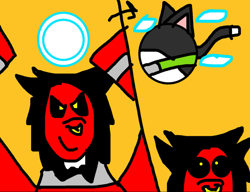 Size: 1145x880 | Tagged: safe, artist:beebowzerjrnew, imported from derpibooru, part of a set, lord tirek, cat, ball, barefoot, belt, feet, kitty softpaws, magic theft, rolling, spin dash