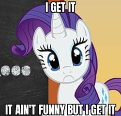 Size: 798x765 | Tagged: safe, edit, edited screencap, imported from derpibooru, screencap, rarity, pony, adult swim, aqua teen hunger force, meatwad, meme, reaction image
