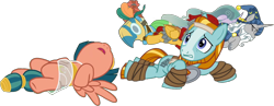 Size: 1736x672 | Tagged: safe, edit, edited screencap, editor:pascalmulokozi2, imported from derpibooru, screencap, flash magnus, meadowbrook, mistmane, rockhoof, somnambula, star swirl the bearded, earth pony, pegasus, pony, unicorn, season 9, the ending of the end, spoiler:s09, background removed, defeat, defeated, draining, egyptian, egyptian headdress, egyptian pony, female, horn, male, mare, my little pony, not a vector, pillars of equestria, simple background, stallion, tired, tired eyes, transparent background, transparent background safe, unconscious, unconscious safe