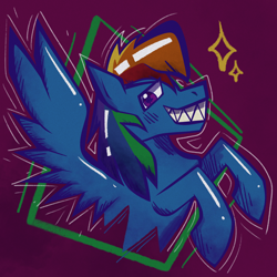 Size: 2048x2048 | Tagged: safe, artist:acidigon, imported from derpibooru, rainbow dash, pegasus, pony, bust, simple background, solo