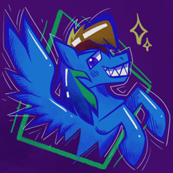 Size: 2048x2048 | Tagged: safe, alternate version, artist:acidigon, imported from derpibooru, rainbow dash, pegasus, pony, bust, simple background, solo