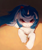 Size: 2438x2921 | Tagged: safe, artist:rvsd, imported from derpibooru, oc, oc only, pony, unicorn, commission, female, horn, looking at you, lying down, mare, prone, red eyes, solo, ych result