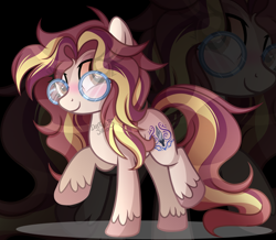 Size: 6922x6039 | Tagged: safe, artist:darkjillmlp123, imported from derpibooru, oc, oc:michelle pie, earth pony, pony, absurd resolution, female, glasses, mare, solo, zoom layer