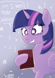 Size: 4163x5883 | Tagged: safe, artist:miranda_17, imported from derpibooru, twilight sparkle, alicorn, earth pony, pony, unicorn, book, cute, digital art, female, horn, mare, simple background, that pony sure does love books, twilight sparkle (alicorn)