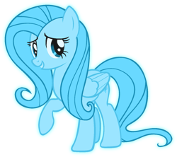 Size: 1229x1092 | Tagged: safe, artist:tylerajohnson352, imported from derpibooru, fluttershy, ghost, pegasus, undead, female, glowing, halloween, holiday, hooves, mare, monster, my little pony, pegasus wings, simple background, solo, tail, transparent background, wings