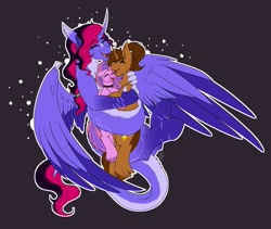 Size: 1219x1030 | Tagged: safe, artist:shamy-crist, imported from derpibooru, oc, oc only, oc:shamy, alicorn, classical hippogriff, hippogriff, pony, unicorn, female, horn, mare