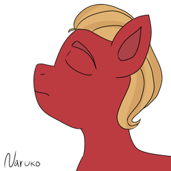 Size: 2894x2893 | Tagged: safe, artist:wrath-marionphauna, imported from derpibooru, sprout cloverleaf, disdain, eyes closed, g5, solo