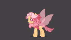Size: 1280x720 | Tagged: safe, artist:gabriel18017, imported from derpibooru, oc, oc only, oc:honey glow, oc:medusa, bat pony, changeling, pony, animated, bat wings, changeling oc, coat markings, commission, disguise, disguised changeling, female, gif, gray background, lipstick, mare, nose piercing, piercing, shapeshifting, simple background, solo, spread wings, transformation, wings, ych animation, ych result