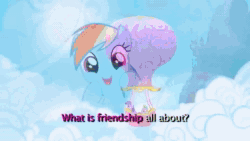 Size: 1920x1080 | Tagged: safe, imported from twibooru, screencap, applejack, fluttershy, pinkie pie, rainbow dash, rarity, twilight sparkle, animated, image, mane six, mp4, music, singing, song, sound, theme, theme song, webm