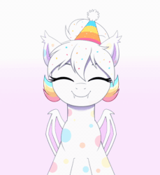 Size: 514x560 | Tagged: safe, artist:confetticakez, imported from derpibooru, oc, oc only, oc:confetti cupcake, pony, animated, gif, solo