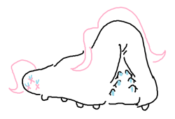 Size: 463x314 | Tagged: safe, artist:jargon scott, imported from derpibooru, fluttershy, brain bug, female, partial color, simple background, solo, species swap, starship troopers, white background