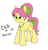 Size: 2100x2200 | Tagged: safe, artist:peel_a_na, imported from derpibooru, posey bloom, earth pony, 4chan, bow, collar, g5, hair bow, racism, simple background, solo, tail, tail bow, unamused, white background