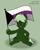Size: 1344x1671 | Tagged: safe, artist:unlit, imported from derpibooru, oc, oc only, oc:darklight, pony, demisexual pride flag, facial hair, fangs, pride, pride flag, pride month, simple background, solo