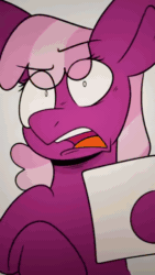Size: 360x640 | Tagged: safe, artist:crookedbeetles, imported from derpibooru, apple bloom, cheerilee, diamond tiara, scootaloo, silver spoon, snips, spoiled rich, sweetie belle, twist, earth pony, pegasus, pony, unicorn, animated, double chin, horn, multichin, school, sound, webm